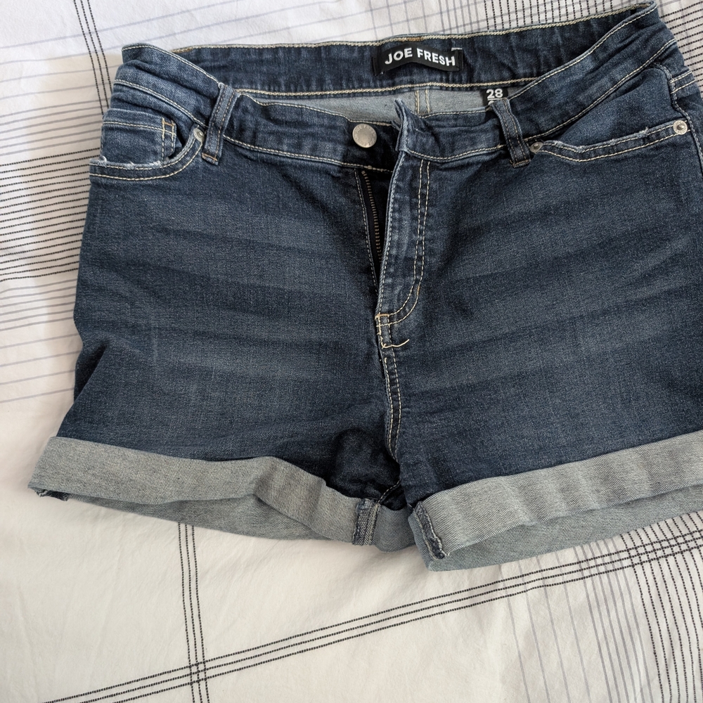 Joe Fresh Women's Denim Shorts - Blue